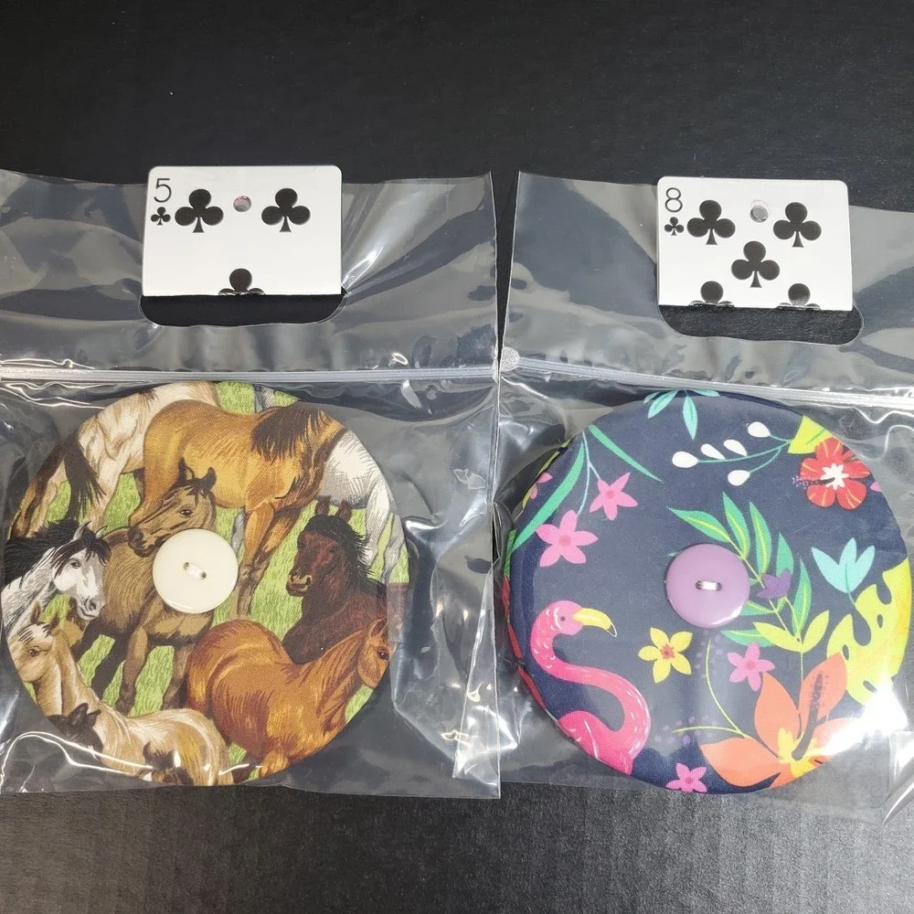 Fabric Playing Card Holder Helping Hands, Lot Of 4 + Cards, Family Game Night